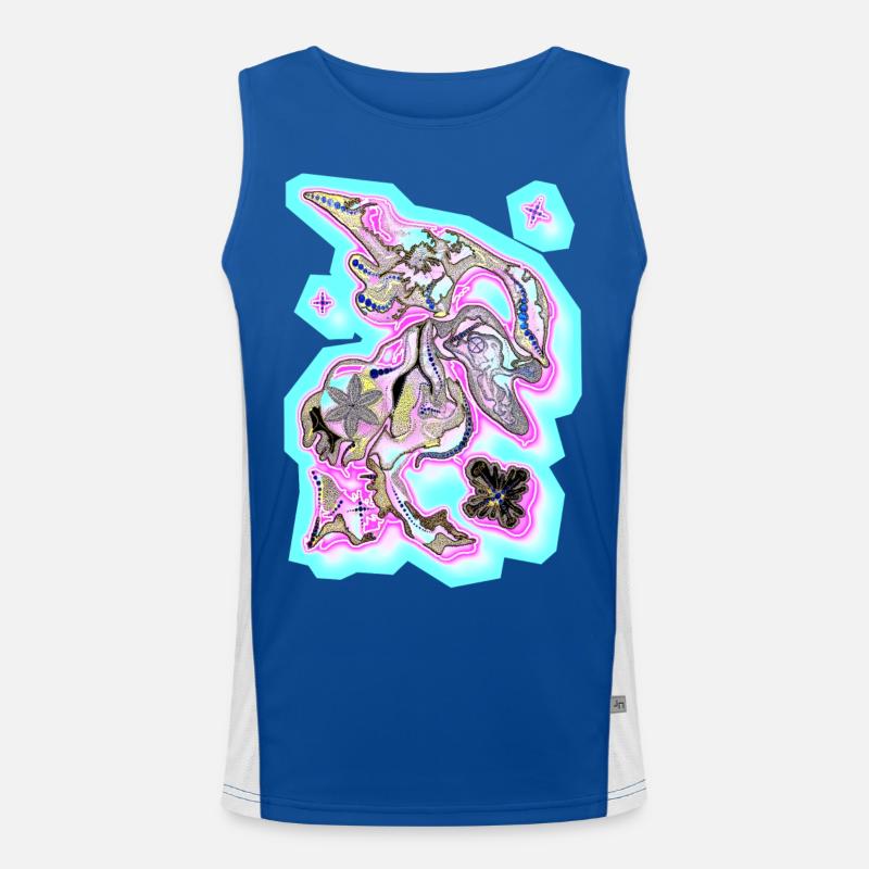 Points fog Men's Functional Contrast Tank Top 