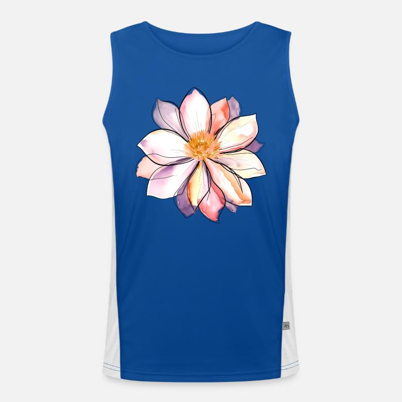 BlumeA Funktionelles Kontrast-Tank Top für Männer 