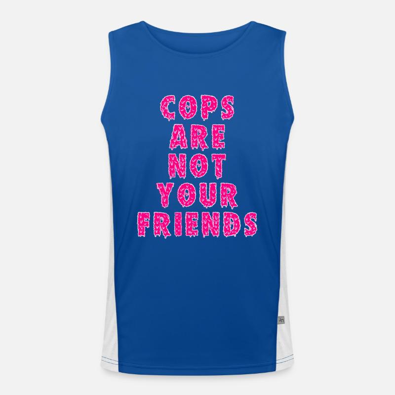Cops sind nicht deine Freunde Funktionelles Kontrast-Tank Top für Männer 