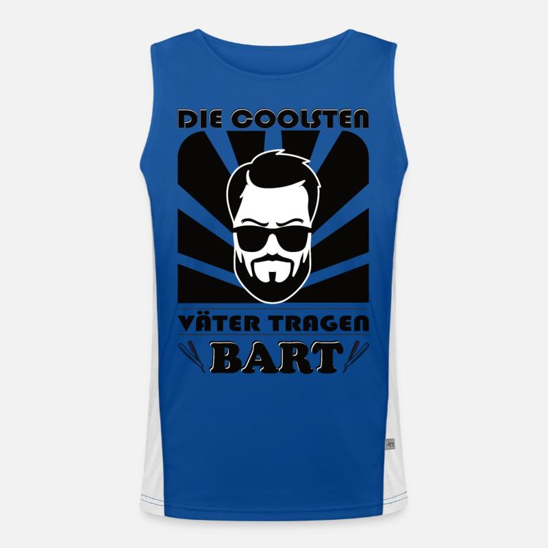 Die coolsten Väter tragen Bart Funktionelles Kontrast-Tank Top für Männer 