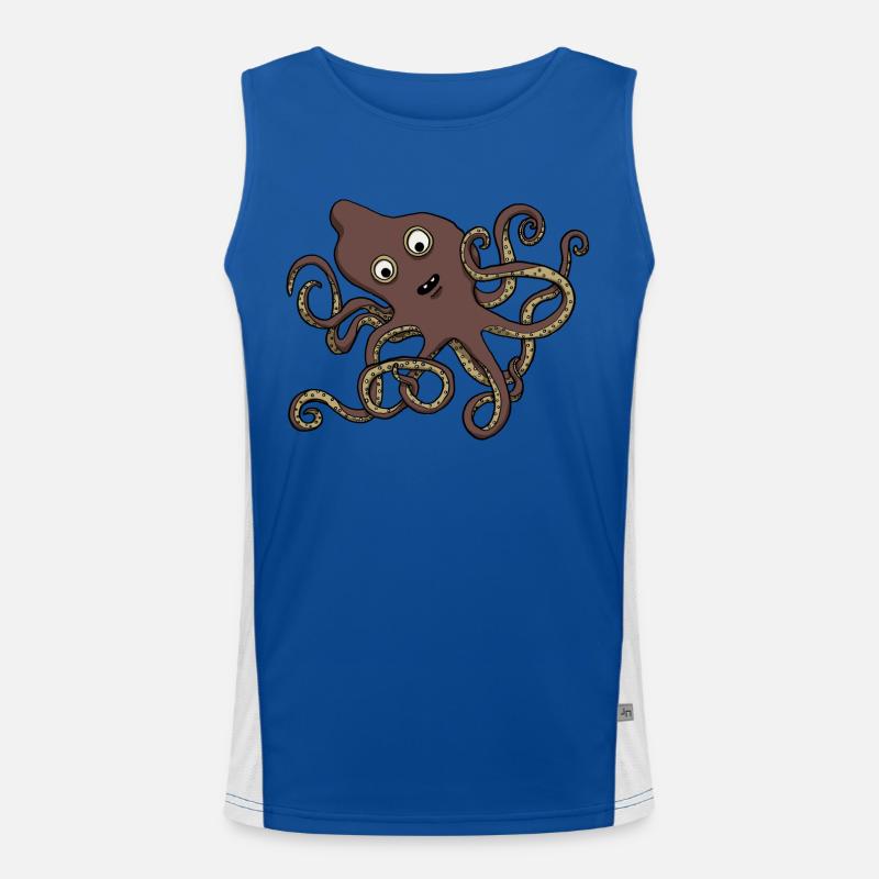 Brezelkraken Funktionelles Kontrast-Tank Top für Männer 