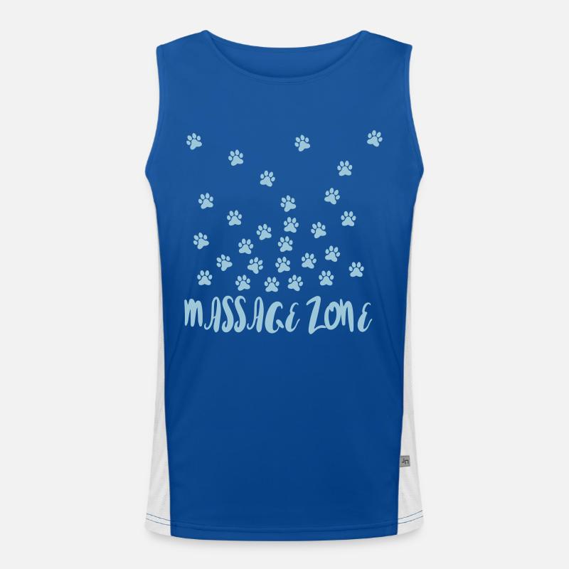 Massage Zone Funktionelles Kontrast-Tank Top für Männer 