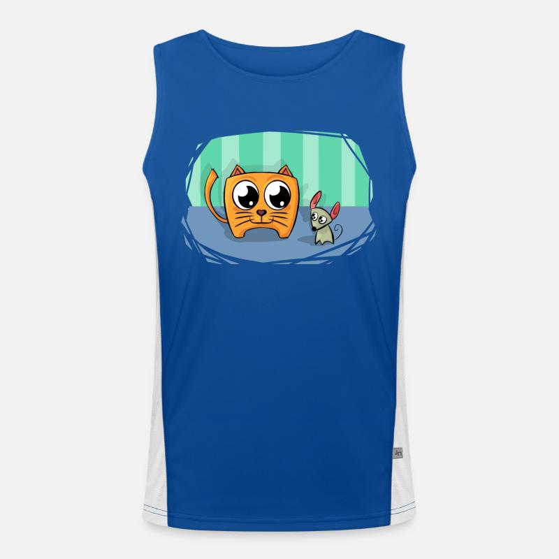 bat61 Men's Functional Contrast Tank Top 