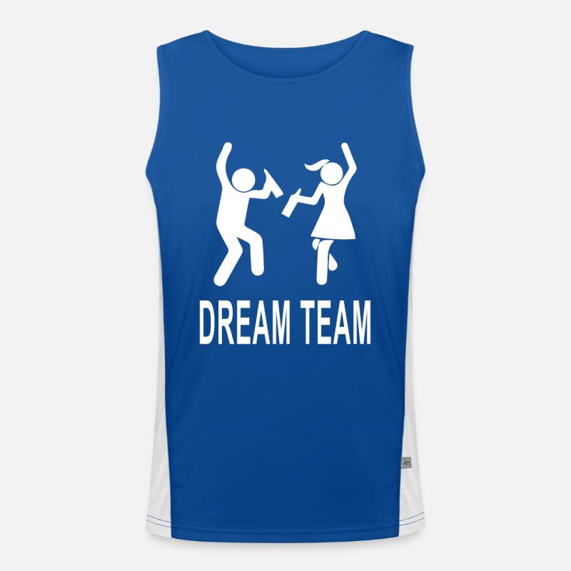 DREAM TEAM Men's Functional Contrast Tank Top 