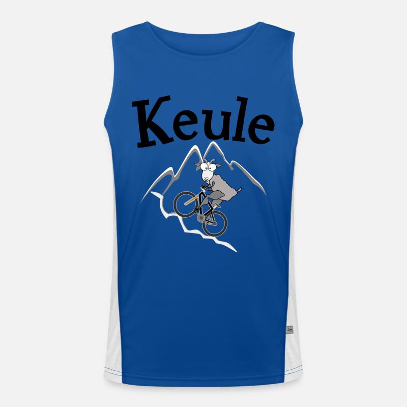 MTB Keule Bergziege Funktionelles Kontrast-Tank Top für Männer 
