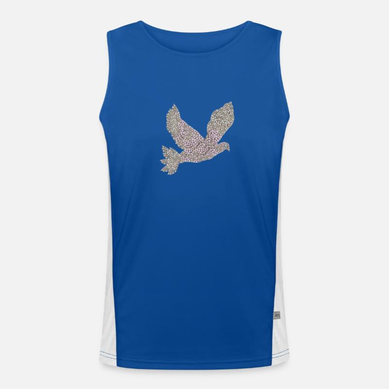 dove of peace Men's Functional Contrast Tank Top 