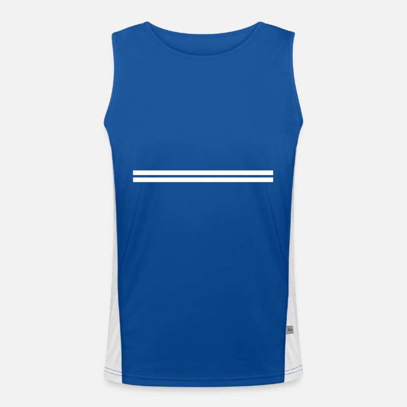 Weise Balken Funktionelles Kontrast-Tank Top für Männer 