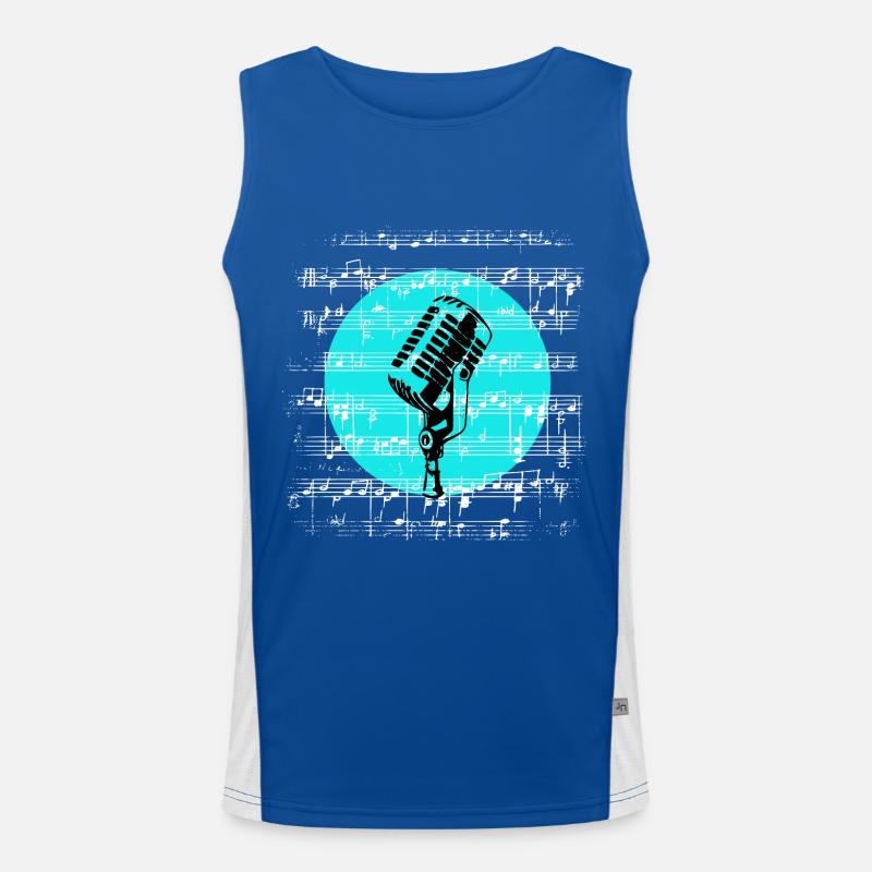 Microphone Men's Functional Contrast Tank Top 