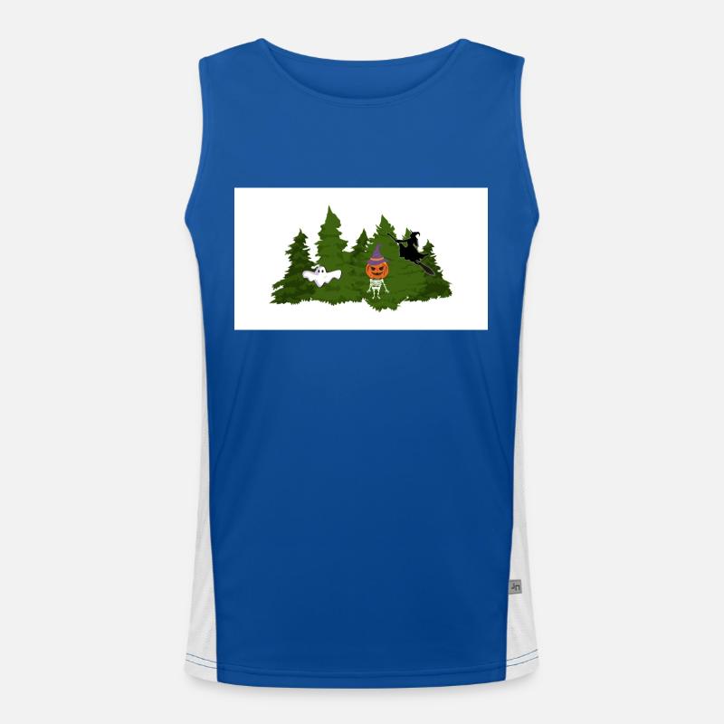 Helloween Design Funktionelles Kontrast-Tank Top für Männer 