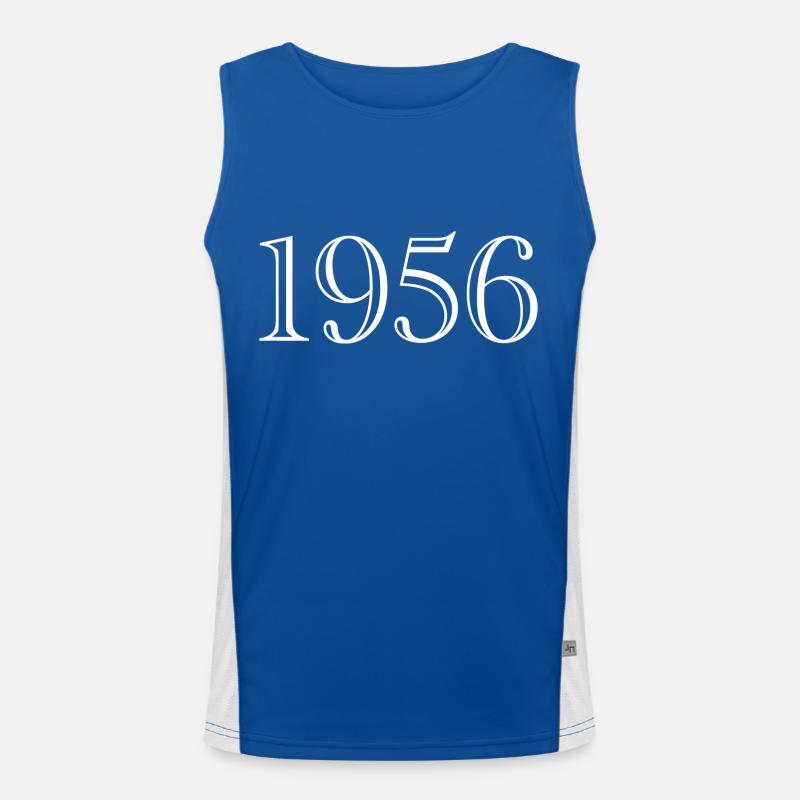 1956 - Geschenk geboren 1956 Funktionelles Kontrast-Tank Top für Männer 