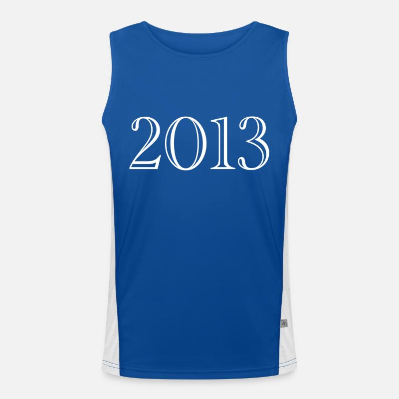 2013 - gift born in 2013 Men's Functional Contrast Tank Top 