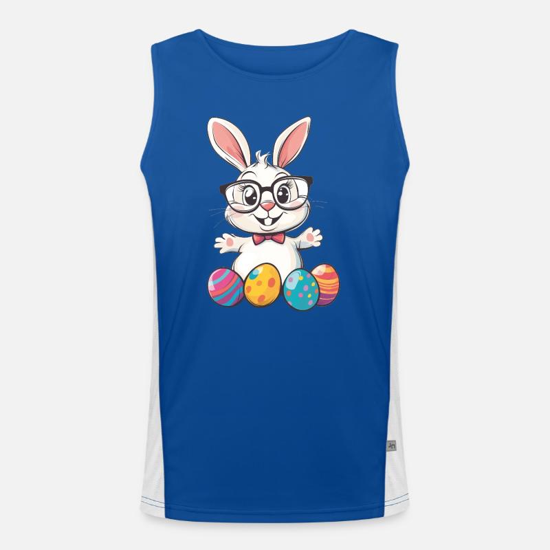 Osterhase Funktionelles Kontrast-Tank Top für Männer 