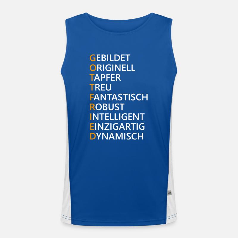 Gottfried Name Geschenk Funktionelles Kontrast-Tank Top für Männer 