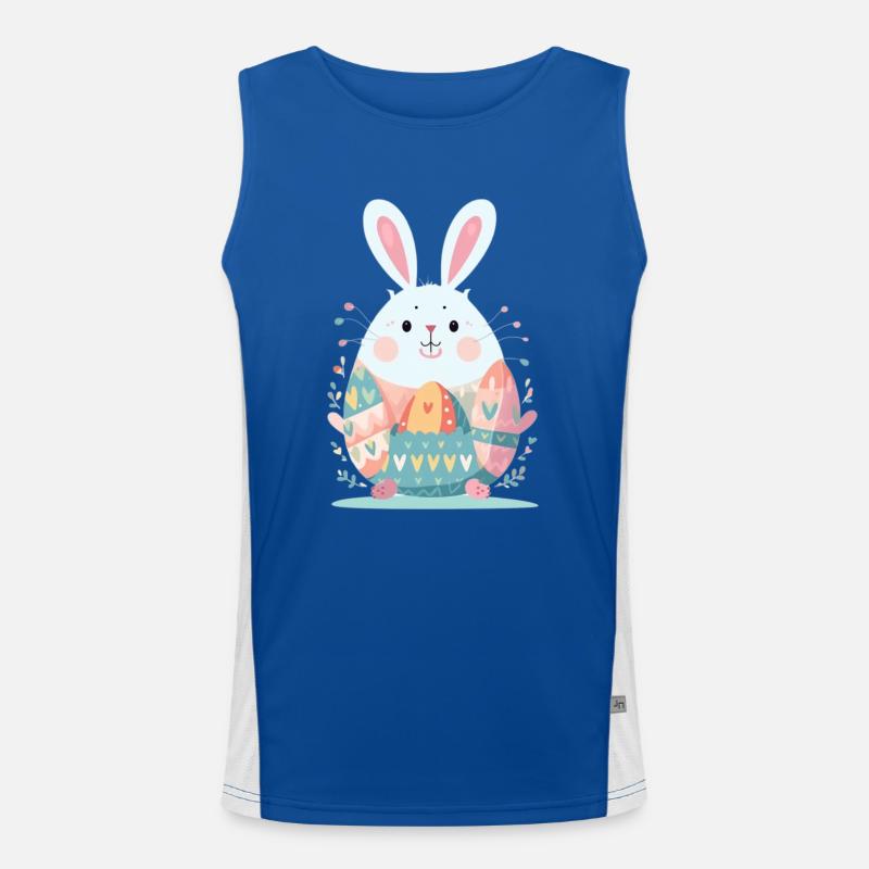 Easter Bunny Men's Functional Contrast Tank Top 