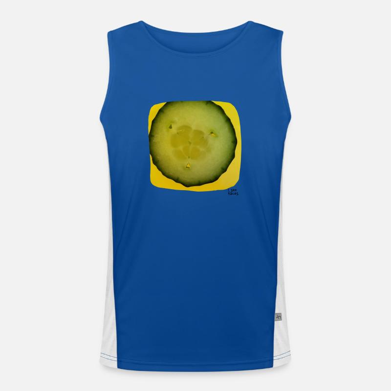 I see faces - I see faces 'Cucumber' Men's Functional Contrast Tank Top 