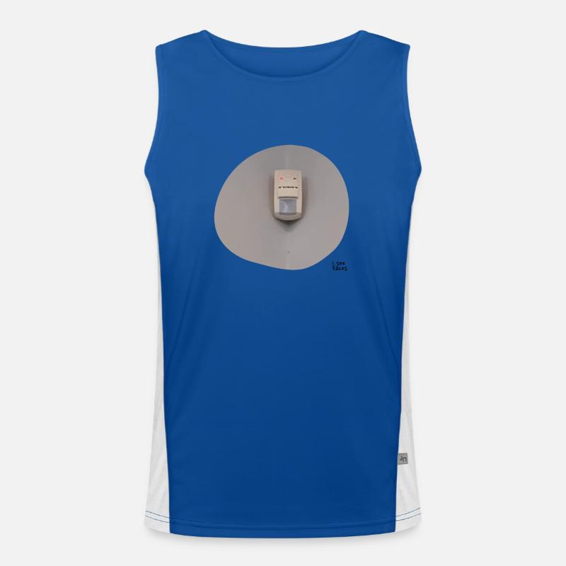 I see faces - Ich sehe Gesichter '26 Funktionelles Kontrast-Tank Top für Männer 