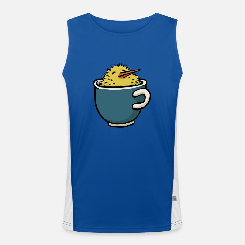 Cup chicks - Men's Functional Contrast Tank Top  - royal/white