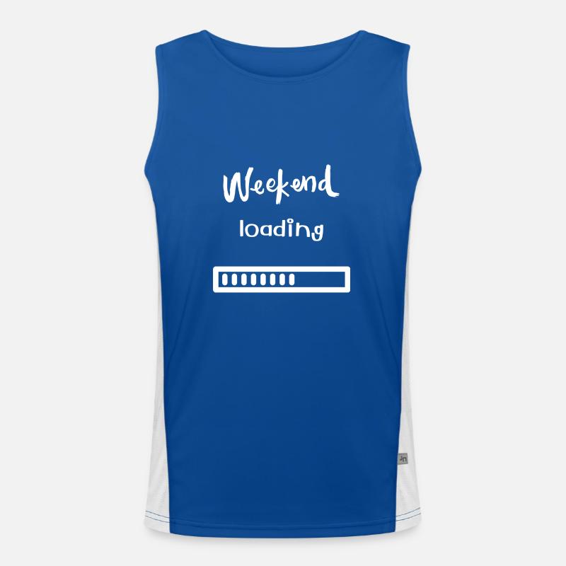 Weekend loading - Freizeit, Wochenende, Erholung Funktionelles Kontrast-Tank Top für Männer 