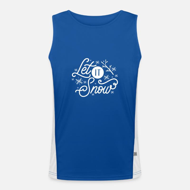 Let it Snow Men's Functional Contrast Tank Top 