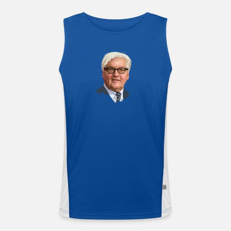 Frank-Walter Steinmeier Funktionelles Kontrast-Tank Top für Männer 
