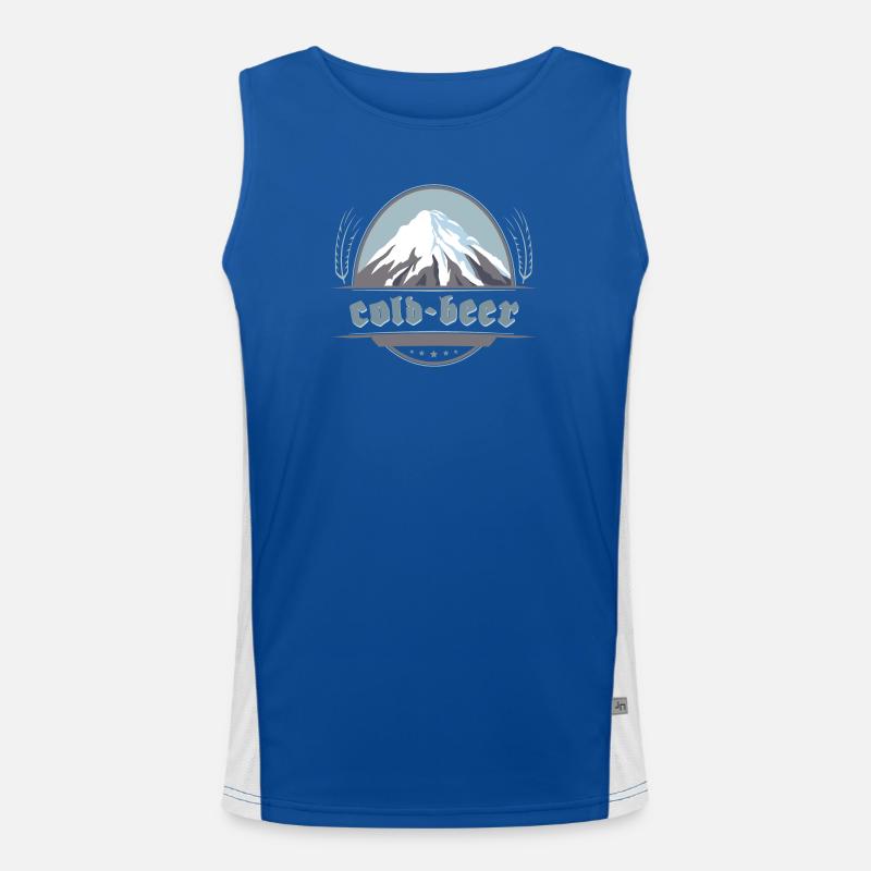 Cold Beer, Après-Ski Funktionelles Kontrast-Tank Top für Männer 