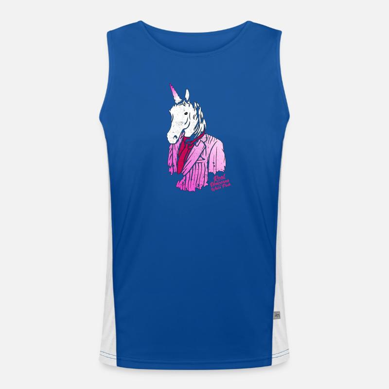 taille basse licorne rose Débardeur respirant contrasté Homme 