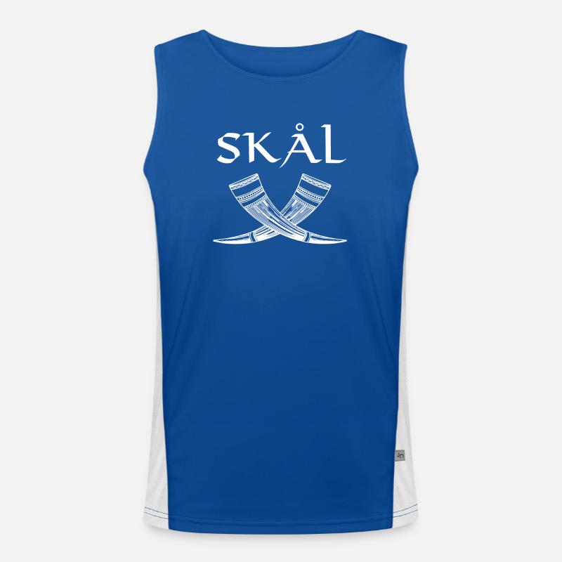 Skal Trinkhorn Funktionelles Kontrast-Tank Top für Männer 