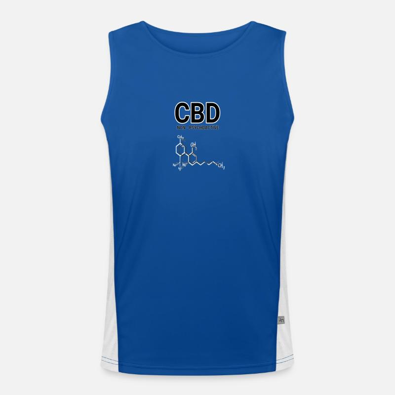 CBD Funktionelles Kontrast-Tank Top für Männer 