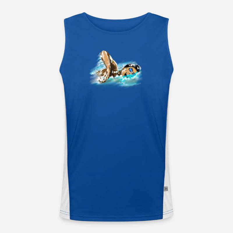 swimmer Men's Functional Contrast Tank Top 