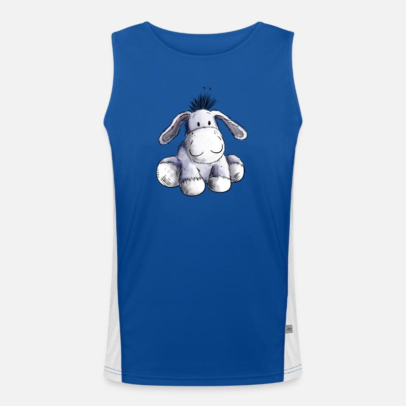 Süßes Esel Baby I Kinder Geschenk Funktionelles Kontrast-Tank Top für Männer 
