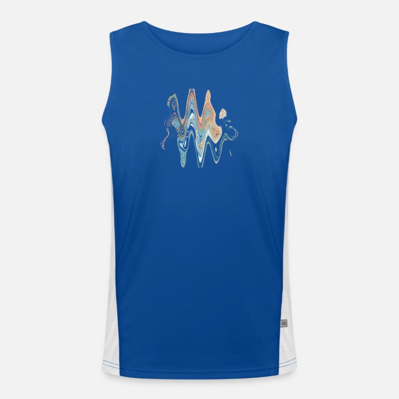 Design retro 20 Funktionelles Kontrast-Tank Top für Männer 