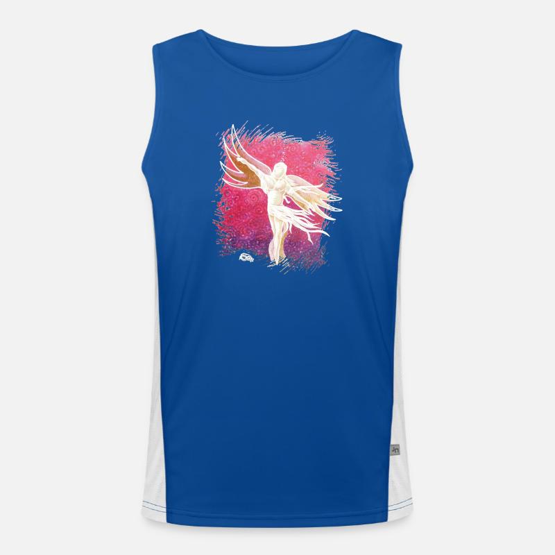 Engel der Balance - Sonja Ariel von Staden Funktionelles Kontrast-Tank Top für Männer 