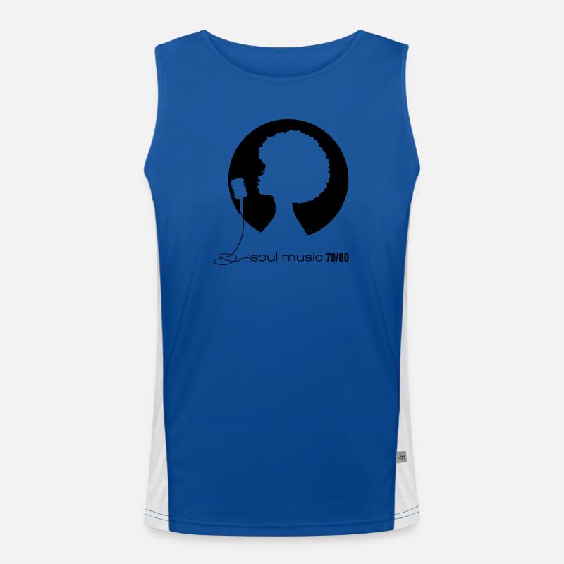 Soul Musik Funktionelles Kontrast-Tank Top für Männer 