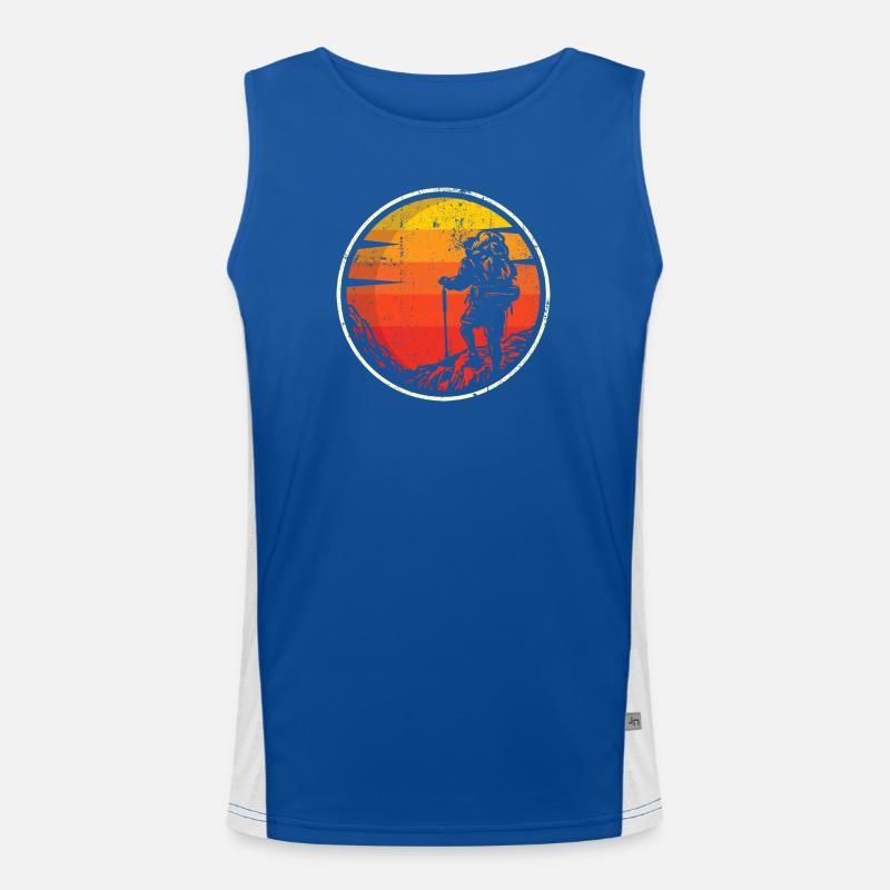 Sunrise Summit Climber Circle Funktionelles Kontrast-Tank Top für Männer 