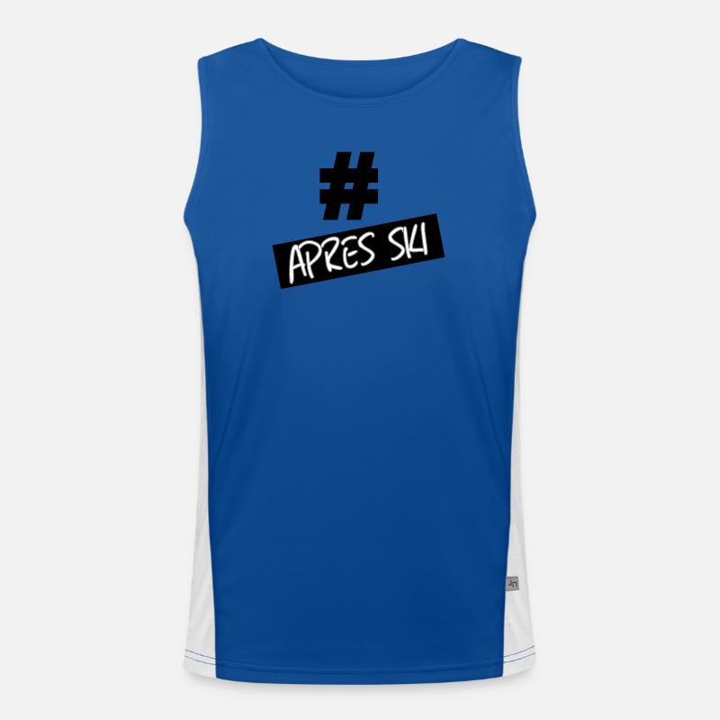 hastag apres ski Men's Functional Contrast Tank Top 