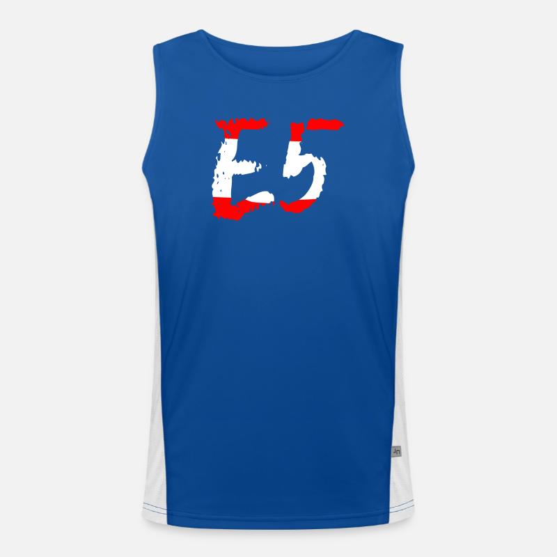 E5 Oberstdorf Meran Funktionelles Kontrast-Tank Top für Männer 