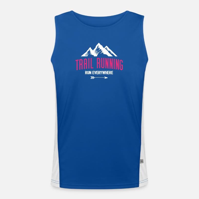Trail Running – Courez partout Débardeur respirant contrasté Homme 