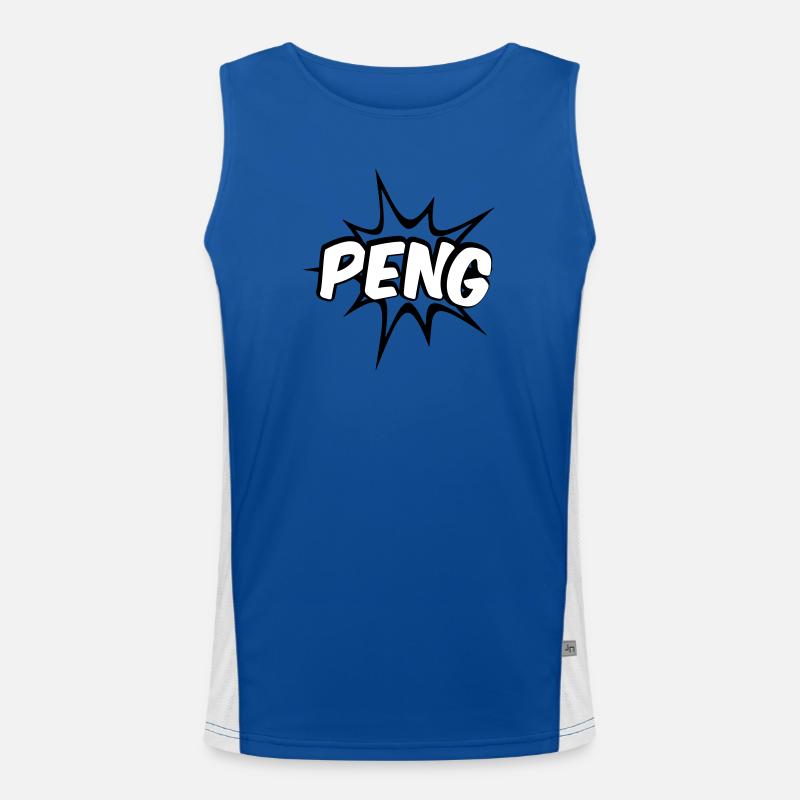Peng Comic Design Funktionelles Kontrast-Tank Top für Männer 