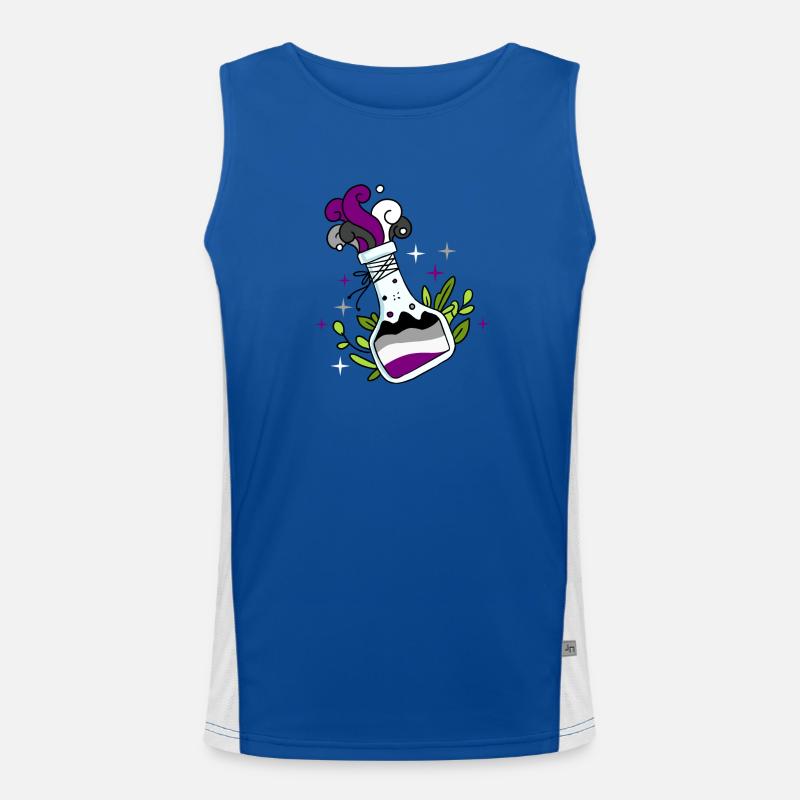 Asexueller Trank Ace Pride Funktionelles Kontrast-Tank Top für Männer 