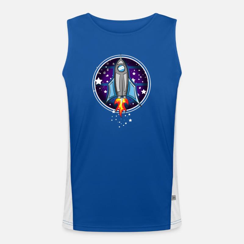 Rakete Funktionelles Kontrast-Tank Top für Männer 
