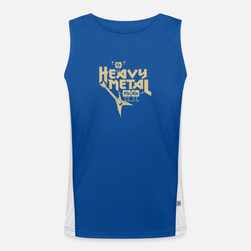 Heavy Metal Funny Men's Functional Contrast Tank Top 