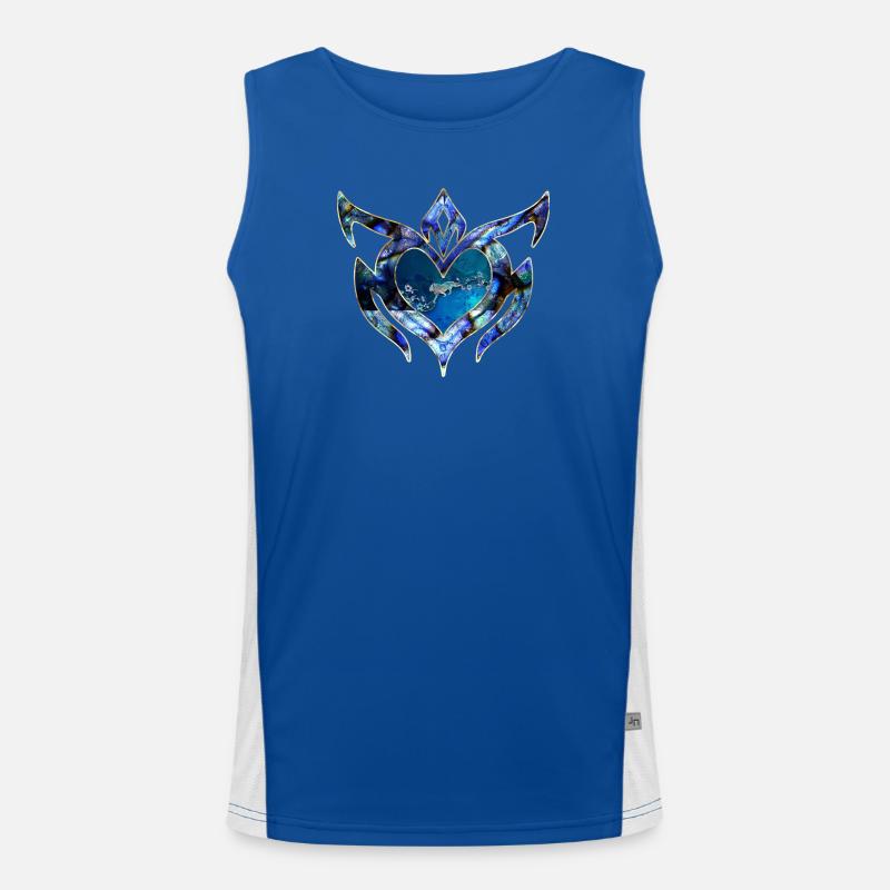 Elegantes Blumendesign Funktionelles Kontrast-Tank Top für Männer 