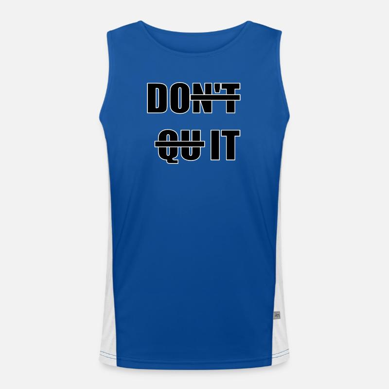 DO IT - Men's Functional Contrast Tank Top  - royal/white