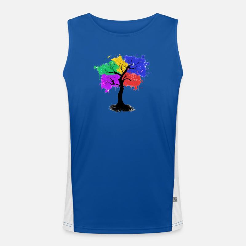 Arbre de couleur Débardeur respirant contrasté Homme 