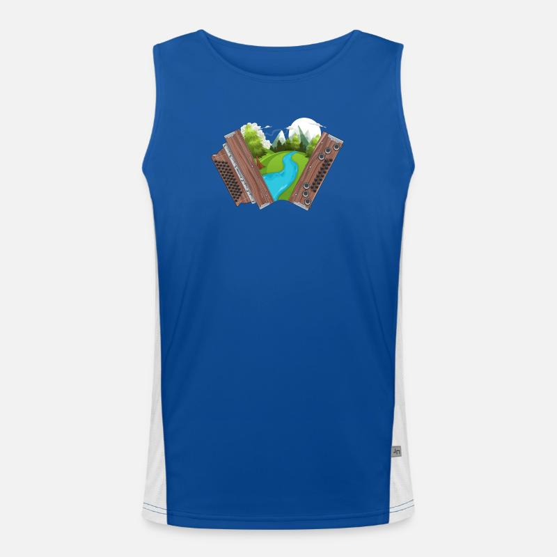 Steirische Harmonika Heimat | ZiachON! Funktionelles Kontrast-Tank Top für Männer 