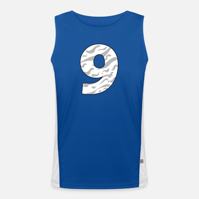 NEUN - 9 Funktionelles Kontrast-Tank Top für Männer 