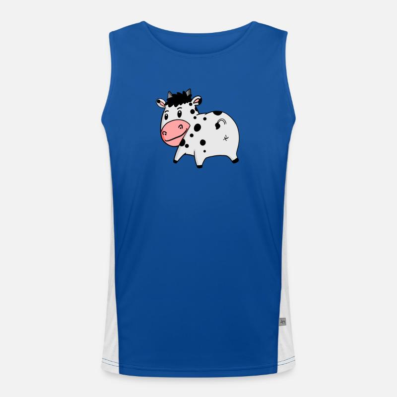 Kuh Arsch - Kuh Hintern Funktionelles Kontrast-Tank Top für Männer 