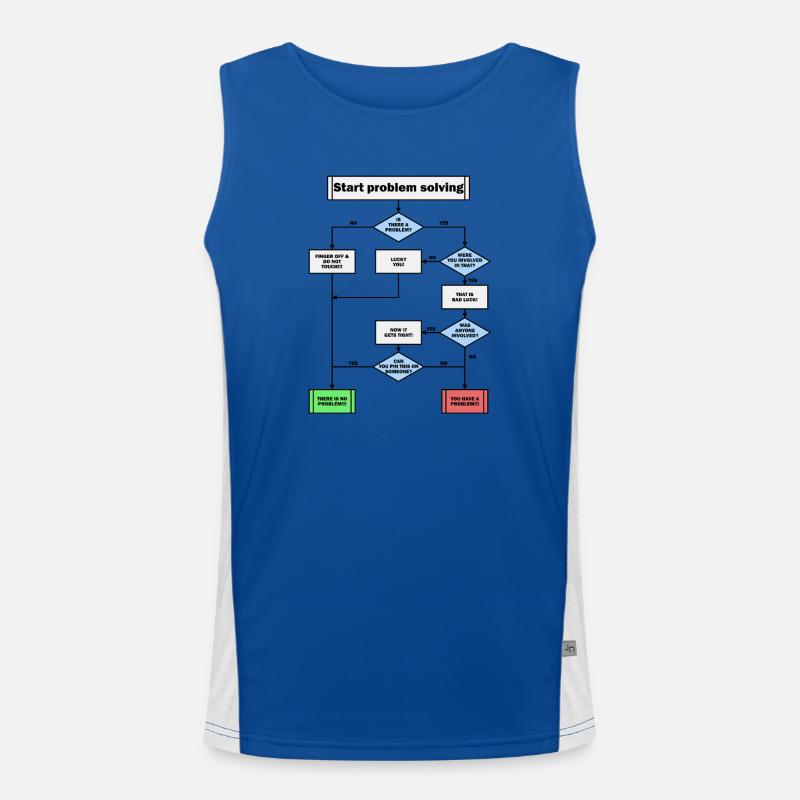 Problem solving! Men's Functional Contrast Tank Top 