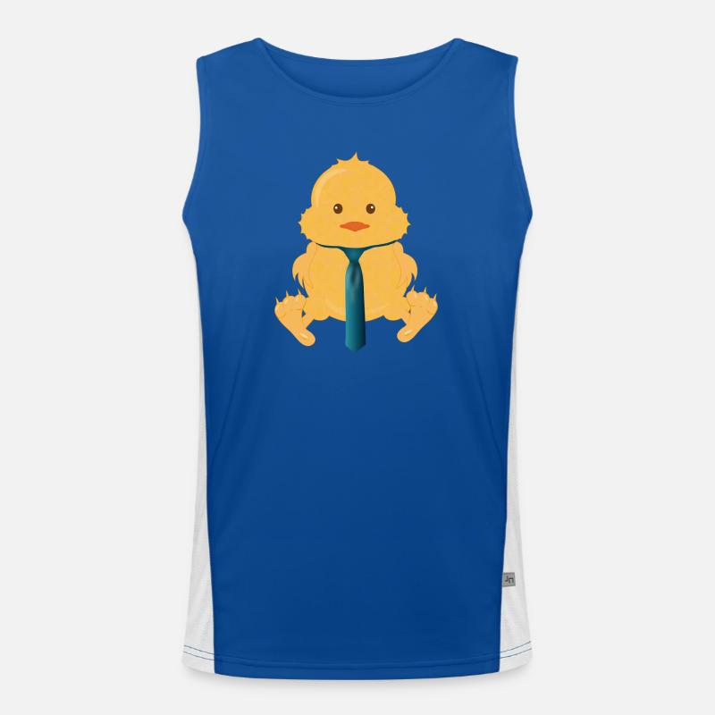 Poussin nouvellement éclos avec une cravate Débardeur respirant contrasté Homme 