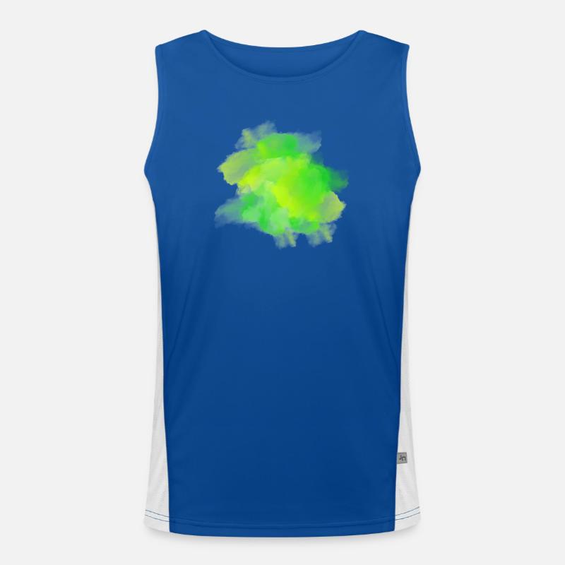 splash bunt farbe muster aufdruck comic style Funktionelles Kontrast-Tank Top für Männer 